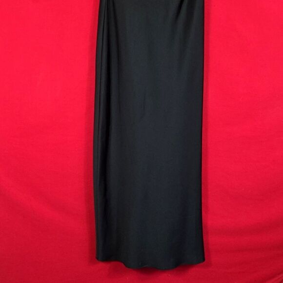 J CREW‎ Collection strapless Gwyneth slip dress in luster charmeuse Black Size 4 - Picture 4 of 8
